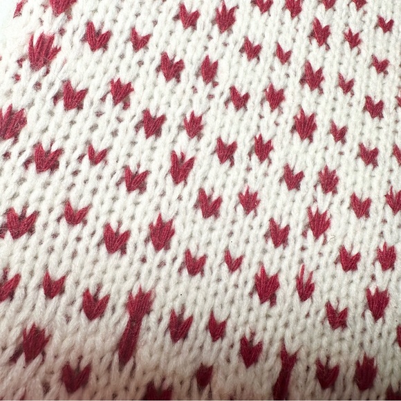 🎄 Hobby Lobby Stocking Set (x5) 21” Knit w/ Poms Red White - Picture 4 of 6